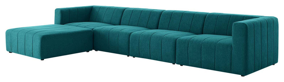 Sectional Sofa Set, Fabric, Teal Blue, Modern, Living Lounge Hotel Hospitality