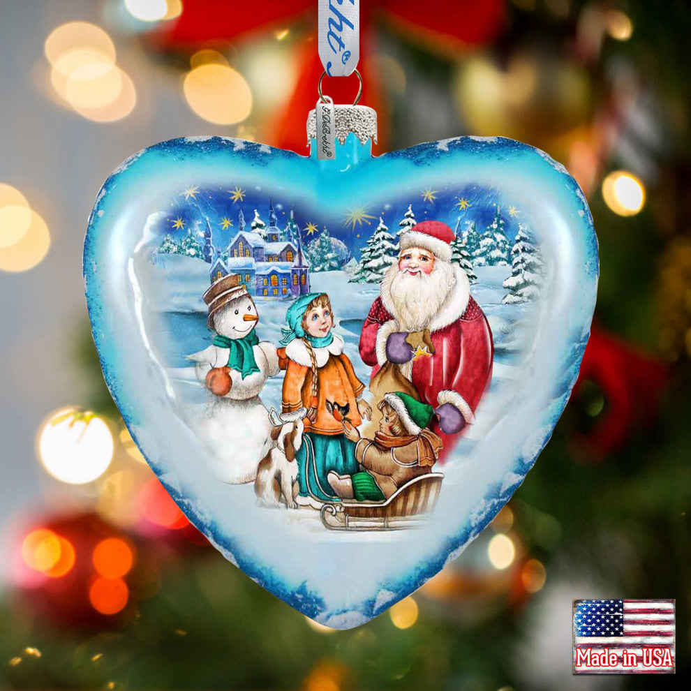 Hand Painted Scenic Glass Ornament Limited Edition Trip