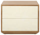 Safavieh Couture Edalina 2 Drawer Nightstand, Natural/White