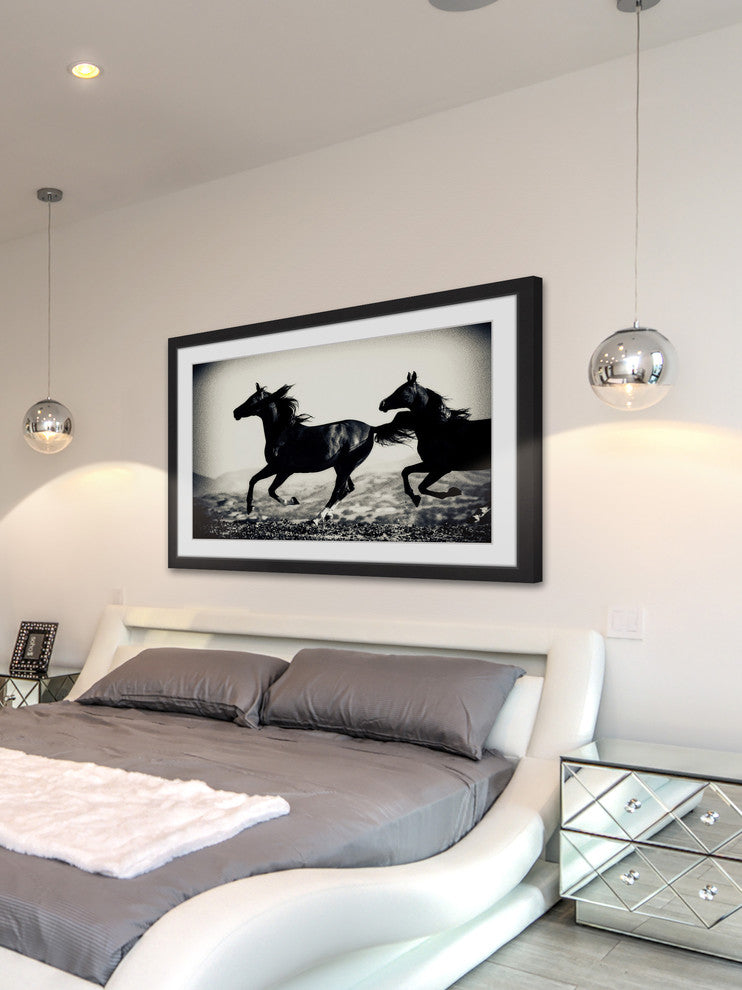 "Galloping Friends" Framed Painting Print, 30x20