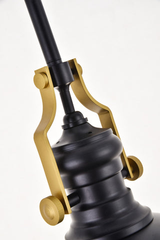 Elegant Lighting LD5001D13 Eamon 13"W Pendant - Matte Black