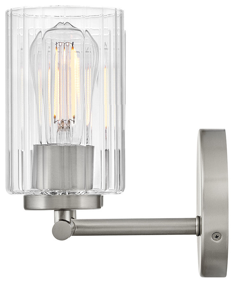 Lark Leta Small Two Light Vanity, Brushed Nickel