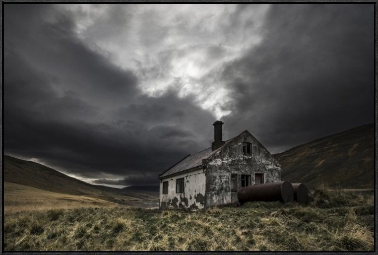 "Steam Of Time" Framed Canvas Giclee by Bragi Ingibergsson, 37x25"