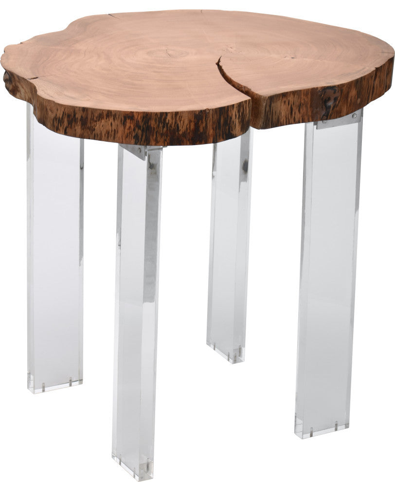 Woodland Acacia Wood Top End Table