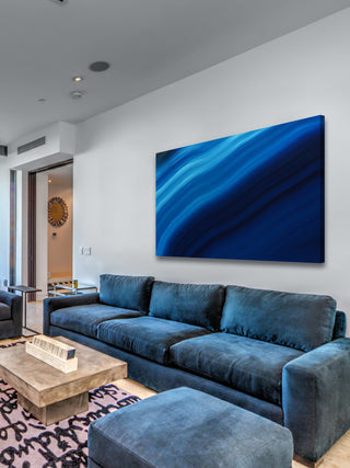 "Waves of Blue" Painting Print on Canvas