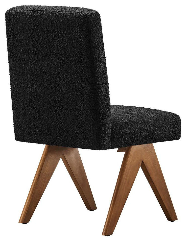 Lyra Boucle Fabric Dining Room Side Chair - Set of 2