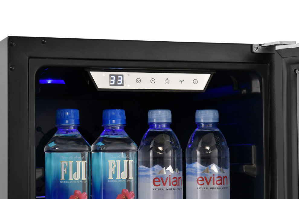 Titan Signature 15" 48 Can 7 Bottle SS Door Single Zone Beverage and Wine Cooler