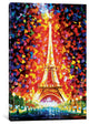 "Paris - Eifel Tower Lighted" by Leonid Afremov, 26x18x1.5"
