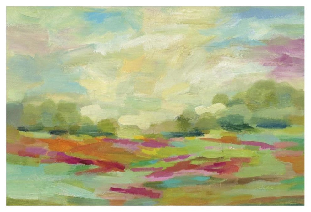 "Sunny Fields" Digital Paper Print by Silvia Vassileva, 62"x42"