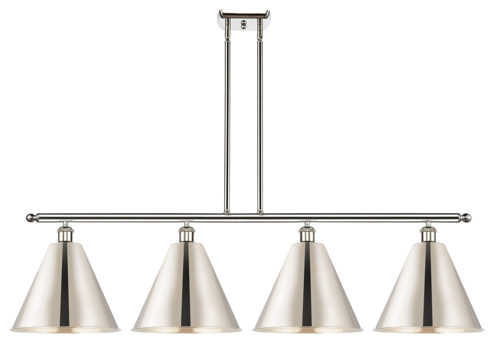 Ballston Cone Island Light, Polished Nickel, Polished Nickel