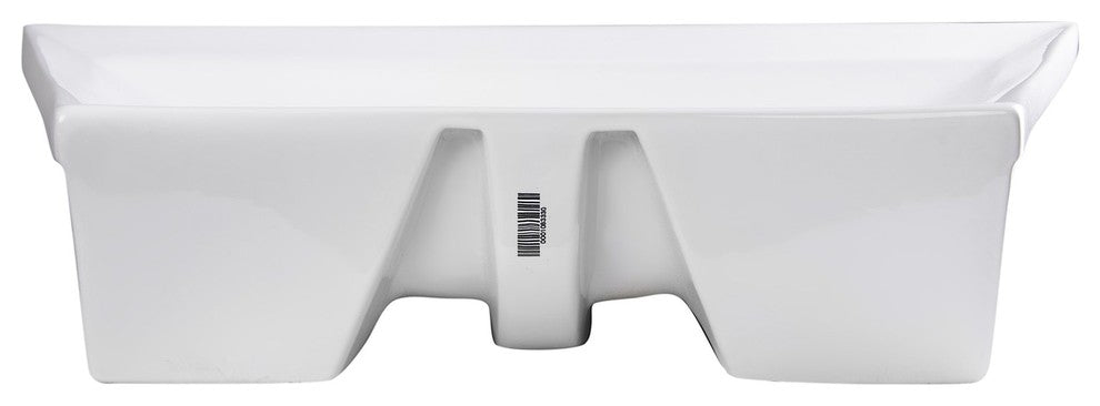 EAGO BA142 28" White Rectangular Porcelain Bathroom Sink with Overflow