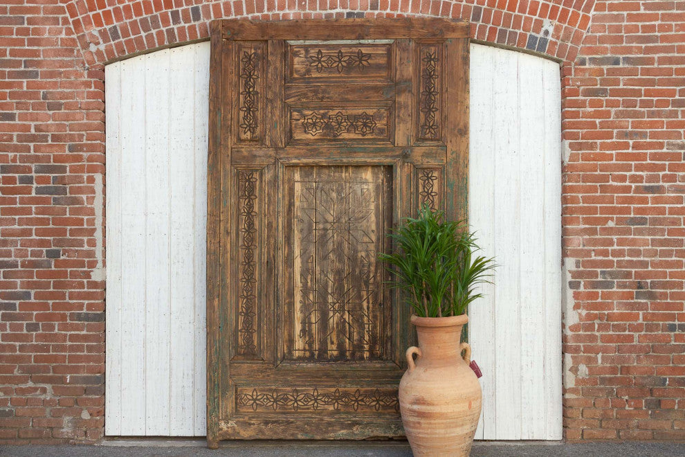 Great 19th Century Carved Moroccan Door