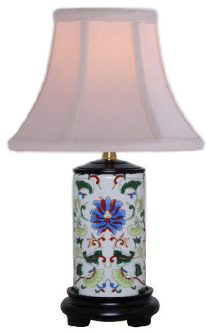 Porcelain Cylinder Table Lamp