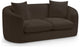 Penelope Upholstered Loveseat, Brown, Chenille Fabric