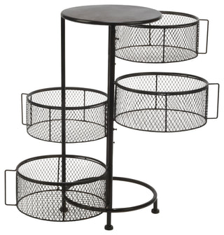 4 Bin Mesh Swivel Drawer Display