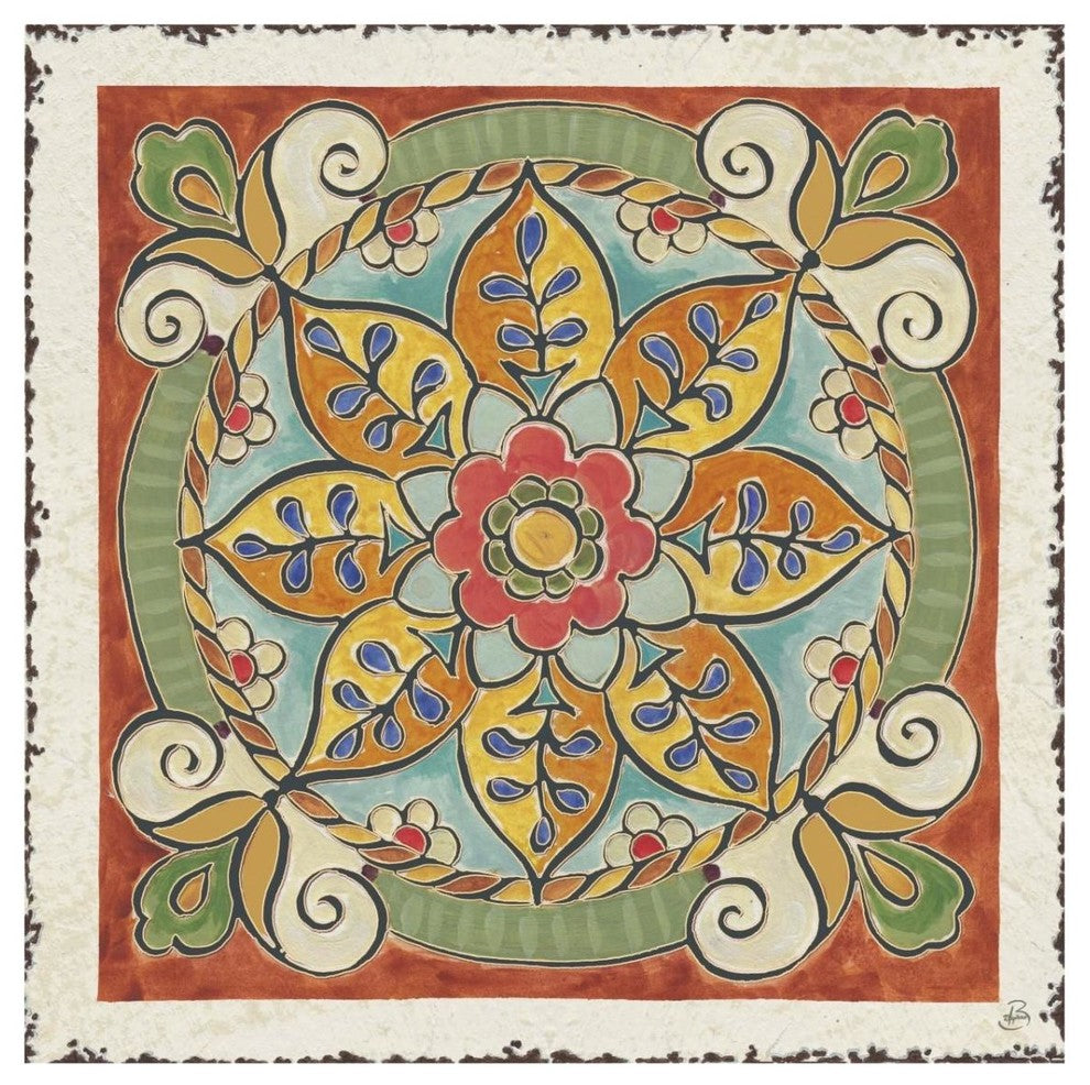"Mediterranean Flair VIII" Digital Paper Print by Daphne Brissonnet, 32"x32"