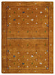 HAND KNOTTED LOOM SILK ECO-FRIENDLY AREA RUG-6'x9',Rectangle,Orange,Contemporary