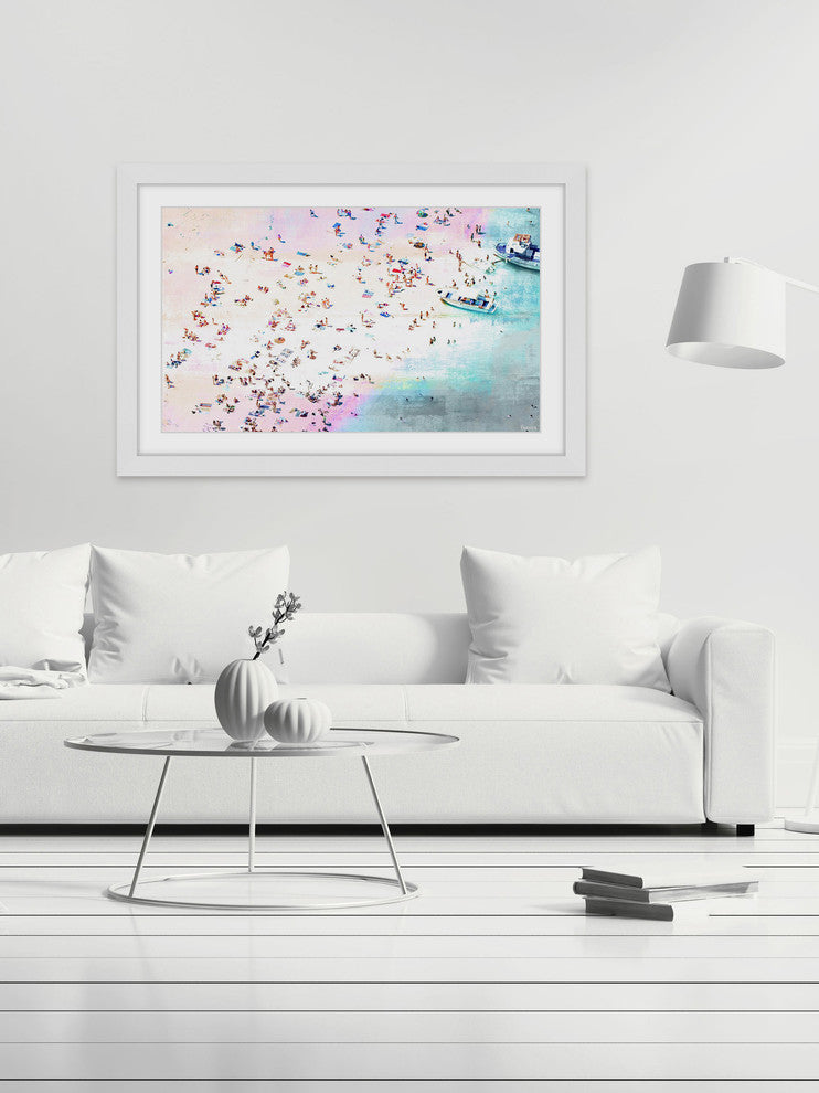 "Fun And Sun" Framed Painting Print, 18"x12"