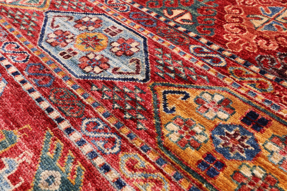 8' 3" X 9' 8" Tribal Gabbeh Wool Rug Q4880