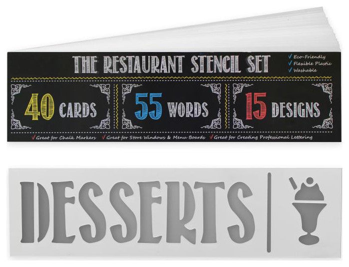 Canterbury Wall Mount Magnetic Chalkboard Sign Set-White