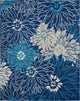 Nourison Passion 9' x 12' Navy/Ivory Contemporary Indoor Area Rug