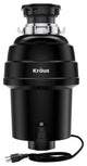 WasteMate Continuous Feed Garbage Disposal With 1 HP Motor for Kitchen Sink