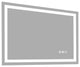 48" x 36" Rectangular Frameless Dimmable Wall Mounted LED Bathroom Vanity Mirror