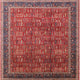Ahgly Company Indoor Square Mid-Century Modern Area Rugs, 6' Square
