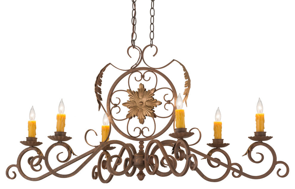 48L Christabel 6 LT Oblong Chandelier