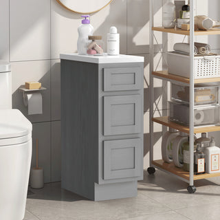 Vanity Art Vanity Cabinet, 12", Silver