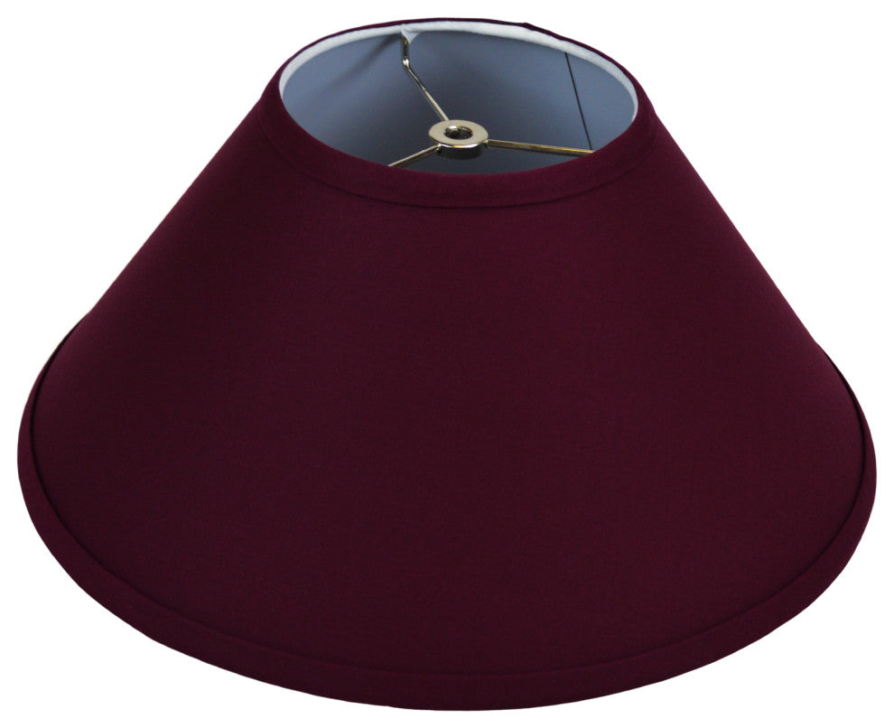 Fenchel Shades 6"x15"x8" Spider Attachment Empire Lamp Shade, Linen Burgundy