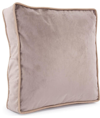 Plush Velvet Gray Gusseted Pillow, 20"
