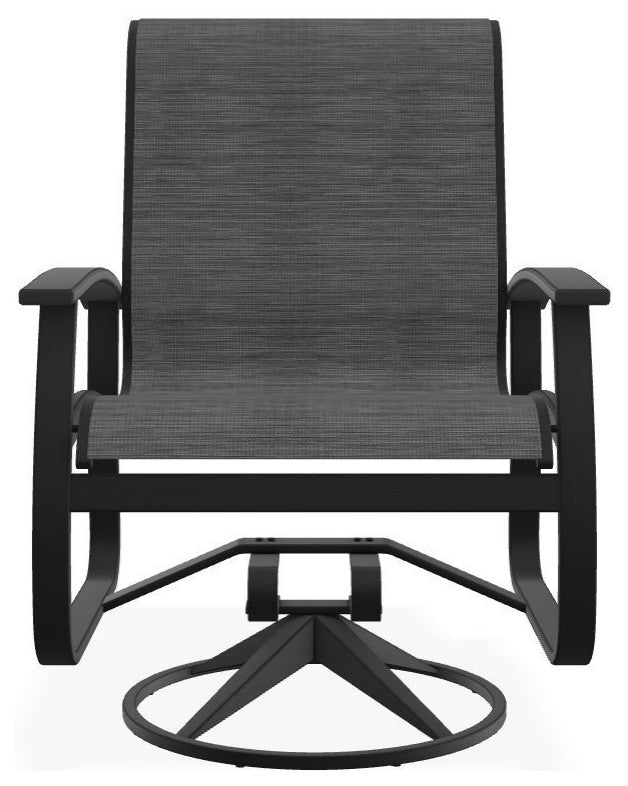 Belle Isle Sling Outdoor Swivel Rocker, Augustine Fennel/Graphite