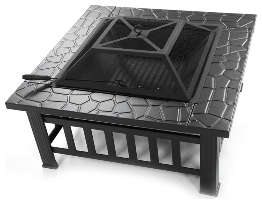 Gewnee Metal Firepit Stove Backyard Patio Garden Fireplace