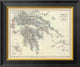"Greece, 1861" Framed Canvas Giclee by Alexander Keith Johnston, 20x17"