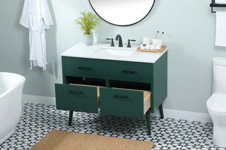 Home Living 42" Bathroom Vanity, Green