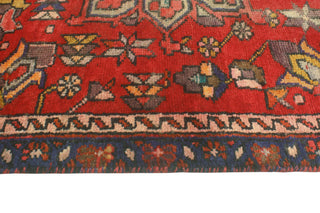 Fine Vintage Distressed Roseanna Red/Navy Runner, 2'11 x 10'7