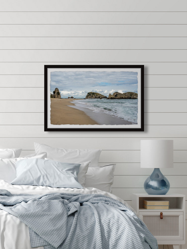 "Ride the Tides" Framed Painting Print, 18x12
