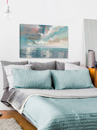 "Pastel Sky" Painting Print on Wrapped Canvas, 36"x24"
