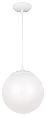 Leo 1-Light Pendant, White