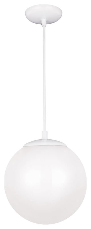 Leo 1-Light Pendant, White