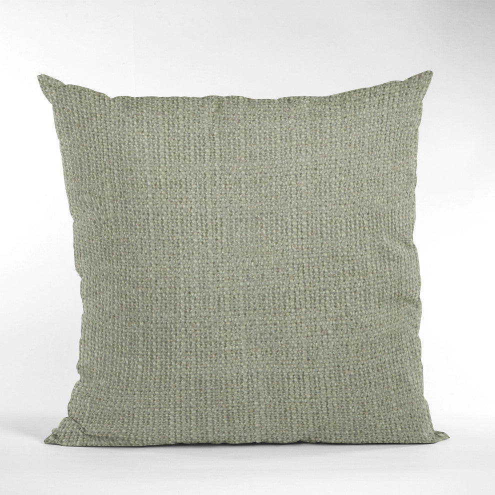 Flint Wall Textured Solid, With Open Weave. Luxury Throw Pillow, 20"x30" Queen