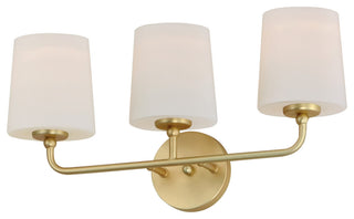 Maxim 12093SW Bristol 3 Light 21"W Vanity Light - Satin Brass