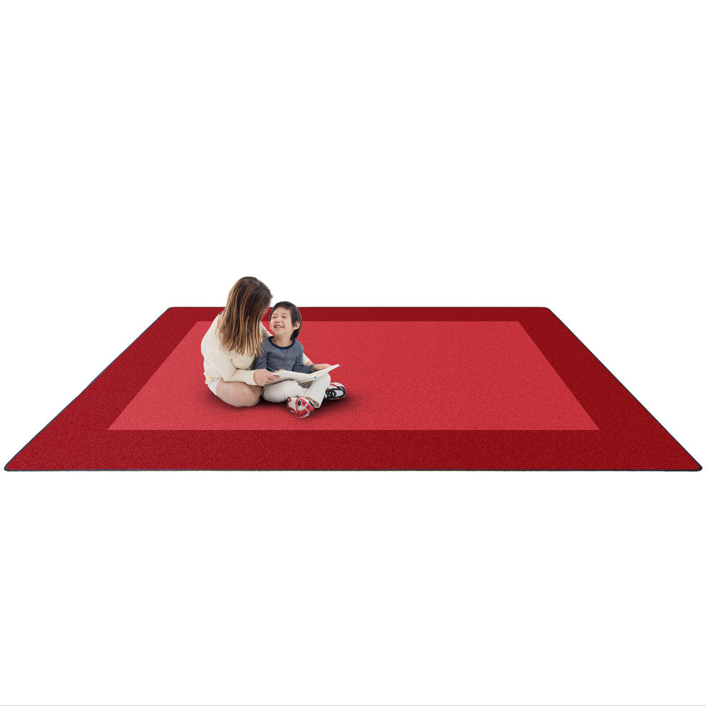 All Around Rug, Red, Rectangle, 129"x92"