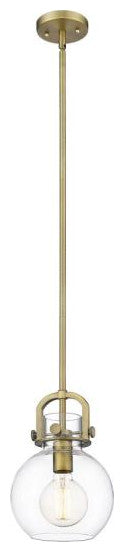 Innovations 410-1S-BB-8CL 1-Light Mini Pendant, Brushed Brass