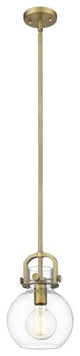 Innovations 410-1S-BB-8CL 1-Light Mini Pendant, Brushed Brass