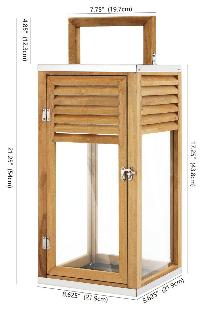 Safavieh Alenna Outdoor Lantern Brown