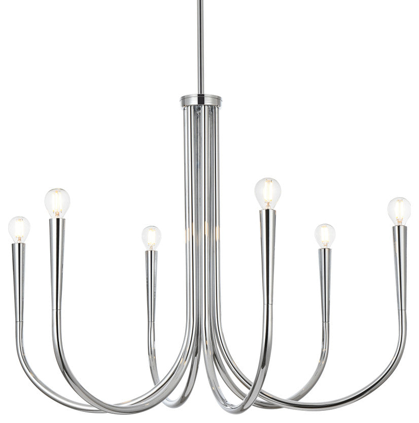 Home Living 30" Chandelier, Chrome