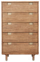 Easton Five Drawer Chest, Sand