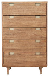 Easton Five Drawer Chest, Sand